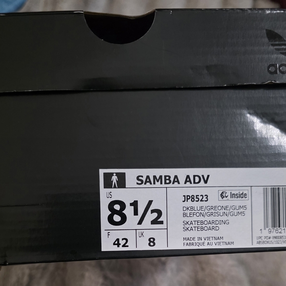 Adidas Womens Samba Sneakers In Blue and Grey,/ White Size 8.5  NWT - Picture 11 of 11